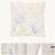  off white botanical embroidered cotton cushion cover (16"x16")