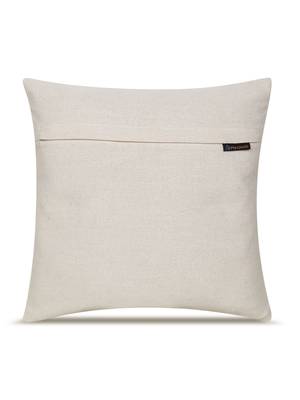  off white botanical embroidered cotton cushion cover (16"x16") 4