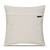  off white botanical embroidered cotton cushion cover (16"x16")