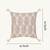  off white botanical embroidered acrylic cushion cover (16"x16")