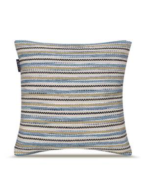  sky blue floral embroidered cotton cushion cover (16"x16") 4