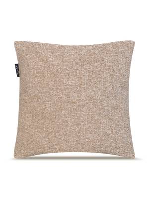  beige floral embroidered cotton cushion cover (16"x16") 4