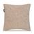  beige floral embroidered cotton cushion cover (16"x16")