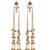 Designer Gold Plated Long Tassel Earrings for Women | Ethnic Party Wear Statement Earrings