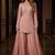 Rose premium chinon beads work sharara suit set