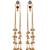Designer Gold Plated Long Tassel Earrings for Women | Ethnic Party Wear Statement Earrings