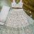 PEACH EMBROIDERED GEORGETTE FLAIRED LEHENGA CHOLI WITH DUPATTA