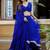 Women's Blue Georgette Zari Embroidery Work Lehenga Choli