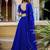 Women's Blue Georgette Zari Embroidery Work Lehenga Choli