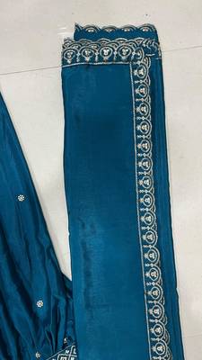 royal teal motif lehenga set 6