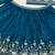 royal teal motif lehenga set