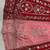 pink red velvet zari embroidered bridal lehenga set