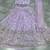 LAVENDER EMBROIDERED GEORGETTE FLAIRED LEHENGA CHOLI WITH DUPATTA