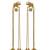 Kashmiri Gold Plated Elephant Long Chain Tassel Earrings for Women | Traditional Statement Dangler Earrings