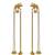 Kashmiri Gold Plated Elephant Long Chain Tassel Earrings for Women | Traditional Statement Dangler Earrings