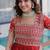 Fenta color fancy fabric embroidered work readymade gown