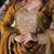 Golden green chiffon embroidered top sharara dupatta set full stitched