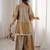 Multi color two tone tissue embroidered work top bottom batwa set