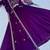 Purple color faux blooming embroidered gown dupatta set full stitched.
