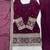 Wine color fancy silk embroidered farsi top set full stitched