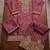 Mauve premium chinon kurta palazzo set with dupatta