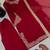 Red blooming faux embroidered sharara set with dupatta