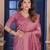 Pink Zari Woven Kanjivaram Soft Silk Blend Saree With Stitched Blouse