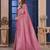 Pink Zari Woven Kanjivaram Soft Silk Blend Saree With Stitched Blouse