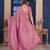 Pink Zari Woven Kanjivaram Soft Silk Blend Saree With Stitched Blouse