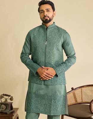 Mens wear koti kurta with pant 4