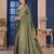 Dark Green Zari Woven Kanjivaram Soft Silk Blend Saree With Stitched Blouse