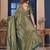 Dark Green Zari Woven Kanjivaram Soft Silk Blend Saree With Stitched Blouse