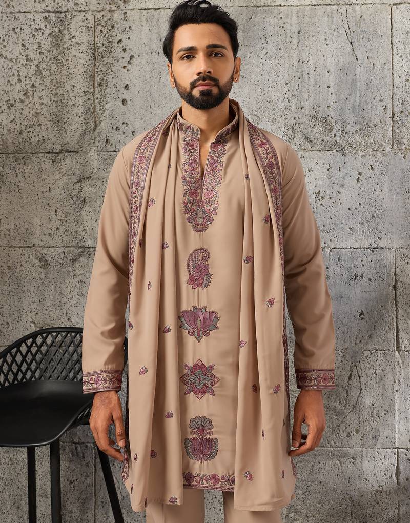 Mens wear kurta dupatta and pant