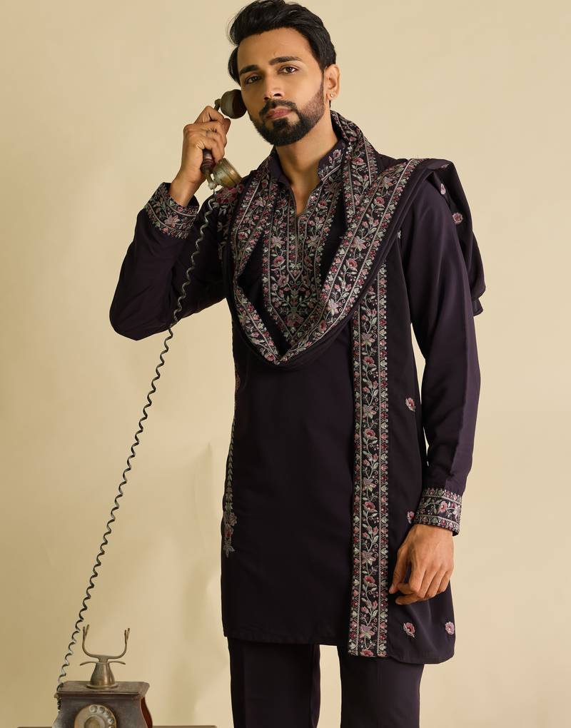 Mens kurta pant with dupatta