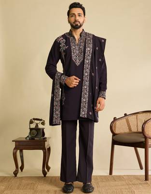 Mens kurta pant with dupatta 3