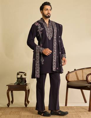 Mens kurta pant with dupatta 4
