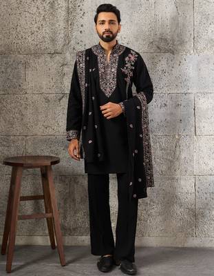 Mens kurta pant with dupatta 1