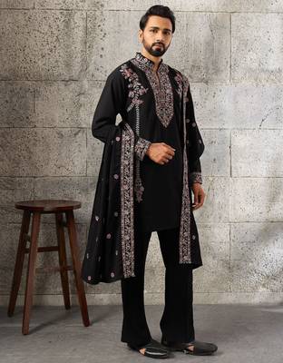 Mens kurta pant with dupatta 3