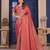 Maroon Zari Woven Kanjivaram Soft Silk Blend Saree With Stitched Blouse