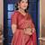 Maroon Zari Woven Kanjivaram Soft Silk Blend Saree With Stitched Blouse
