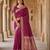 Pink soft banarasi silk blend  saree with self weaving design zari weaving pallu and blouse