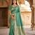 Light green  soft banarasi silk blend  saree with self weaving design zari weaving pallu and blouse