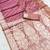 Onion pink soft banarasi silk blend  saree with self weaving design zari weaving pallu and blouse