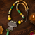 Vintage ethnic beaded pendant necklace