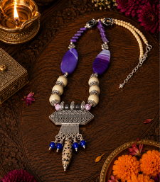 Traditional tribal fusion necklace design