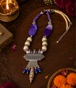 Traditional tribal fusion necklace design