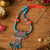 Bohemian German Silver Pendant Necklace