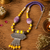 Boho chic statement pendant necklace