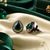 Emerald Glow Teardrop Studs