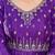 Purple american silk blend embroidered gown set with dupatta
